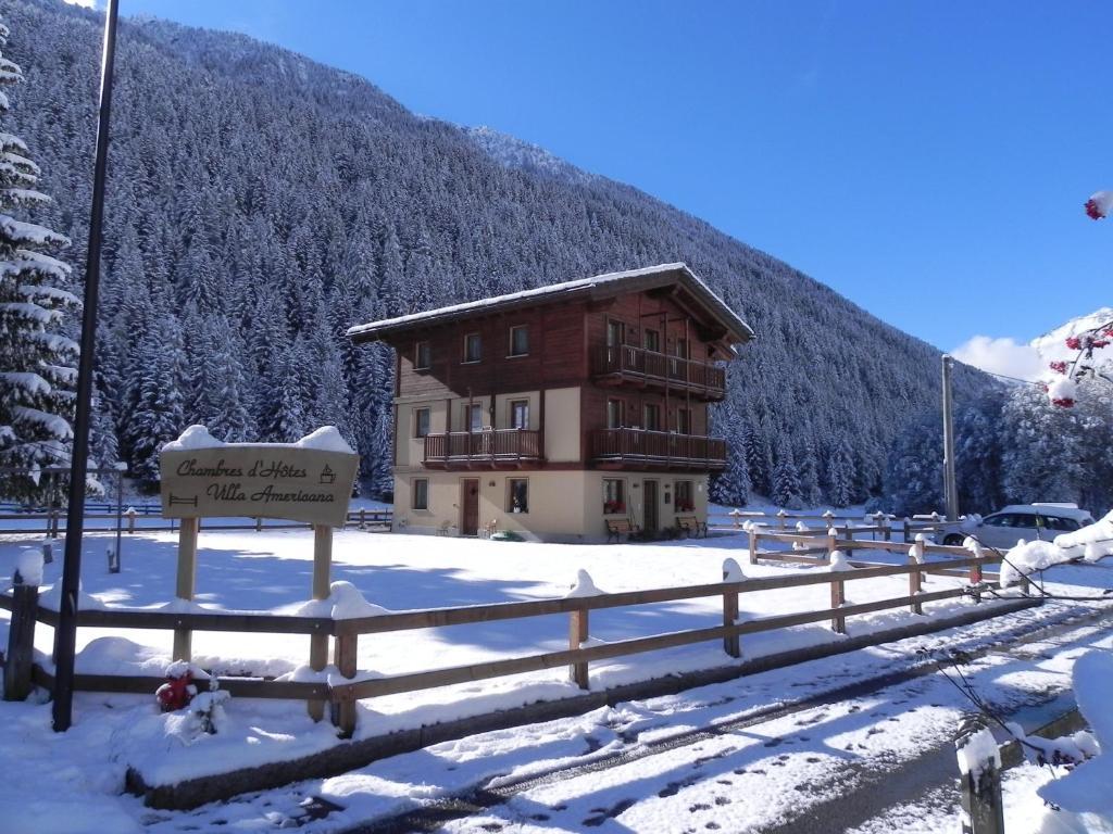 Villa Americana Chambres D'Hotes Champoluc Esterno foto